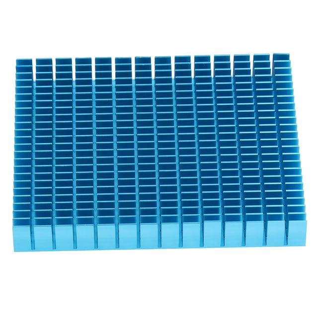 Disipador de calor de aluminio, disipador de calor de refrigeración, radiador de 150 x 120 x 20 mm para amplificador de CPU, PCB, negro