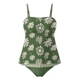 thumbnail image 3 of cocolona Womens Two Piece Tankini Swimsuits Modest Cute Bathing Suit Summer Vacation Beach Swimwear, 3 of 6