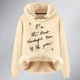 thumbnail image 3 of It's The Most Wonderful Time Of The Year Hoodies for Women Heavyweight Christmas Hooded Sweatshirt Pullover Tops, 3 of 5