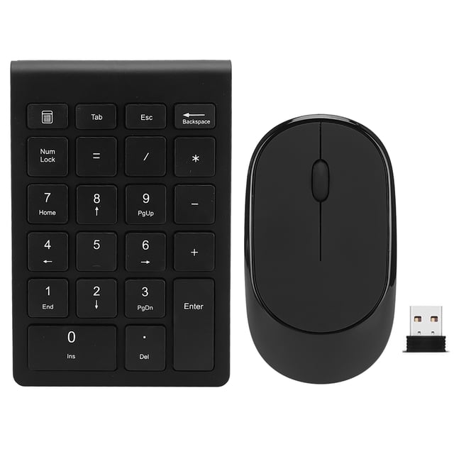 Switch-Free Keyboard And Mouse Kit, 2.4G Scissor-foot Design Ultra-Thin Wireless Mouse, Numeric Keypad, For RF304T