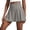 Gray, variant on Women's Pleated Athletic Skirts High Waisted Striped & Plaid Tennis Skirt with Built-in Shorts for Golf Running Workout Orange L