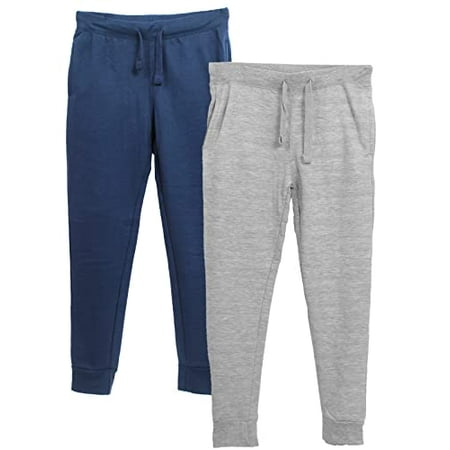 

BROOKLYN VERTICAL 2-Pack Boys French Terry Joggers Pant|Soft Comfortable Cotton Drawstring Pull Pockets| Small-XL (as1 Numeric Numeric_18 Numeric_20 Pack A 18/20)