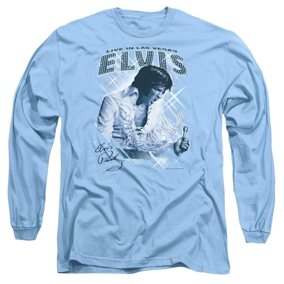 Elvis Presley - Blue Vegas - Long Sleeve Shirt - X-Large