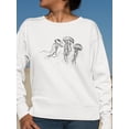 thumbnail image 2 of Jellyfishes Sweatshirt Women -Image by Shutterstock, Female 5X-Large, 2 of 4