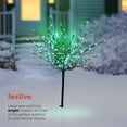 thumbnail image 6 of Alpine Corporation 39"H Indoor/Outdoor Metallic Foil Tree Stake Holiday Decoration with Green LED Lights, 6 of 13