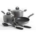 thumbnail image 1 of Oster Clairborne 7 Piece Aluminum Cookware Set W/ Kitchen Tools, Charcoal Grey with Bakelite handle, 1 of 5