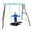Blue, variant on Metal Swing Stand Swing Sets for Backyard,Powder Coated Swing Frame of Swing Set with Extra Side Bars,880 Lbs Heavy-Duty A-Frame Outdoor Swing Fits Swing Chair,Porch Swing