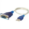 SABRENT USB SERIAL DB9 CABLE 1 PROLIFIC CHIPSET RS-232 1 FT