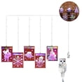 thumbnail image 3 of Luces decorativas navideñas para ventanas, luces de cadena para exteriores, interiores, ventanas, caminos, patios, dormitorios, fiestas, vacaciones, pared, blanco cálido, 3 of 5