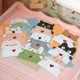thumbnail image 2 of Tarjetas de mensaje de animales lindos, mini tarjetas de sobre, papelería de agradecimiento, tarjetas de felicitación para niños, 9 piezas, 2 of 4