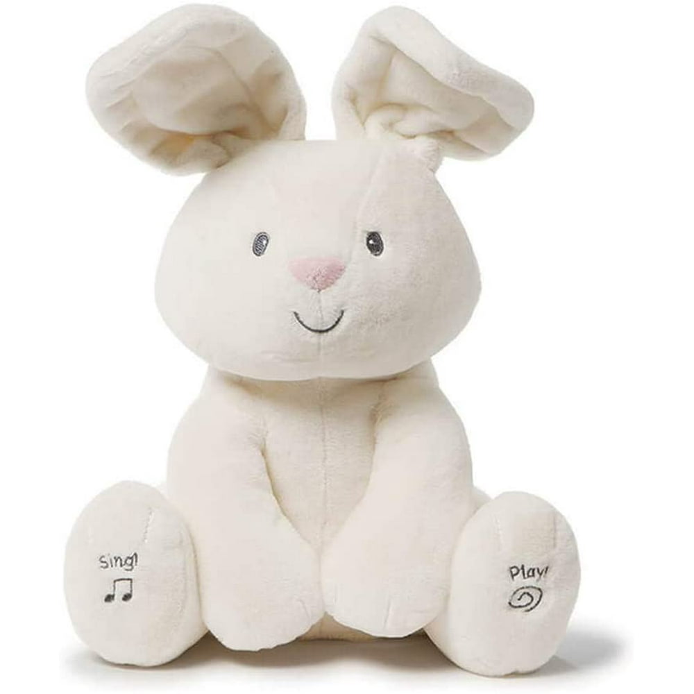 Baby GUND Flora The Bunny Animated Plush Stuffed Animal Toy, Cream, 12