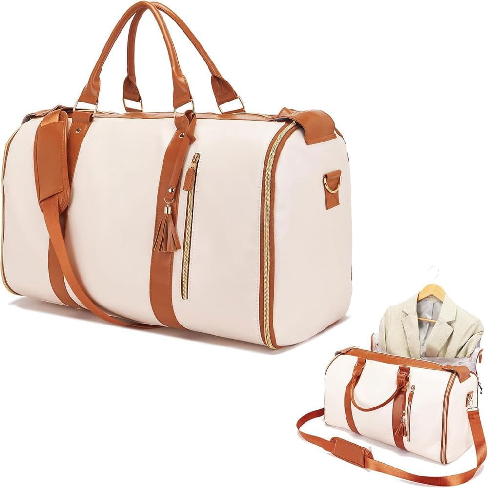 Travel Bag with Wheels Compact Carry On Duffel with Compartments Water Resistant Weekender Luggage for Business and Leisure Trips