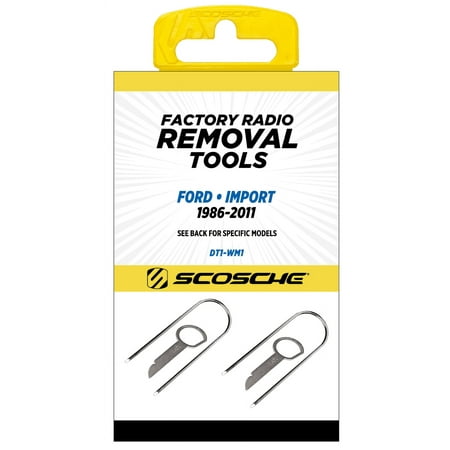 Scosche DT1-WP1 DIN Automotive Car Radio Removal Pry Tool Kit