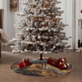thumbnail image 4 of Bingfone Christmas Tree Skirt Mat Christmas Decoration Interior 36" -Starry Sky White Horse, 4 of 6