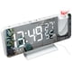 thumbnail image 1 of Reloj despertador digital LED alarma de radio proyector digital de alta definición con botón de repetición para dormitorio ANGGREK  Otros, 1 of 8