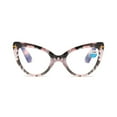 thumbnail image 4 of Fashion Transparent Thick Oversized Cat Eye Reading Glasses for Women, Classic Anti-blue Light Readers Presbyopic Glasses +1.00,+4.00 Strength, 4 of 6