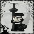 thumbnail image 2 of LHBCraft Gothic Cat Tree with Coffin Bed, 46.9" Black Cat Tower for Indoor Cats with Scratching Posts, Halloween Cat Tree Tower for Large Cats, Black and Red, 2 of 8