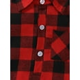 thumbnail image 5 of Suealasg Newborn Baby Boy Shirt Rompers 3 6 12 18 Months Long Sleeve Plaid Print Buttons Bodysuit Infant Boy Fall Clothes, 5 of 8