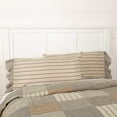 thumbnail image 4 of VHC Brands Sawyer Mill Striped Ruffled Pillow Case, Charcoal, King, Set of 2, 4 of 4