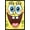 Black Framed Version, variant on Nickelodeon Spongebob - Face Wall Poster, 14.725" x 22.375", Framed