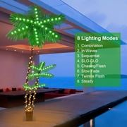 Oumilen 6 FT in LED Artificial Palm Tree Pot