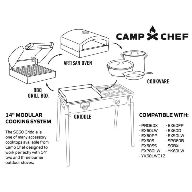Camp Chef Big Gas Grill 2 Burner W/Griddle —