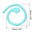 thumbnail image 2 of Crochet Stitch Markers, 20 Pack Metal Knitting Markers Spiral Locking Stitch Marker for Sewing, Blue, 2 of 6