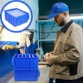 thumbnail image 1 of ORDDIART 4Set Plastic Storage Bin With Removable Partition For Small Items Storage 10.81X8.84X5.50In, 1 of 5