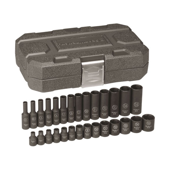GearWrench 84901 28-Piece Metric 1/4 in. Drive Standard/Deep Impact Socket Set