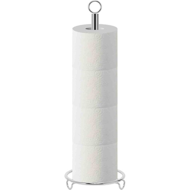 Soporte de papel higiénico para baño, organizador de papel higiénico, soporte de papel tisú para encimera de baño/cocina