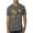 Dark Heather, variant on Worship While You Wait Sunflower Pink and Yellow Inspirational/Christian Men Premium Tri Blend Tee, True Black, Large