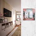 thumbnail image 5 of Yayeee Rocker Switch Wall Plate 3-Gang 6.5"x4.6" Home Decorative Outlet Cover, Pink Boat, 5 of 6