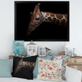 thumbnail image 3 of Designart 'Close Up Portrait of A Giraffe VIII' Farmhouse Framed Art Print, 3 of 4
