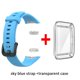 thumbnail image 1 of Correa de silicona para Huawei Band 6, correa de reloj de repuesto para Honor Band 6, correa con TPU, funda protectora de pantalla completa, pulsera Tan Jianjun unisex, 1 of 2