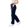 thumbnail image 6 of Resicozy Women's Wide Leg Sweatpants Baggy Straight Leg Lounge Pants Fall Trousers Solid Athletic Joggers with Pockets Navy 2XL, 6 of 8
