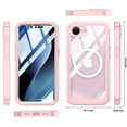 thumbnail image 2 of Dteck for iPhone 16e Case with Built-in Screen Protector, for iPhone 16E Magnetic Phone Case Compatible with MagSafe, Military-Grade Protection Full Body Shockproof Clear Protective Phone Cover,Pink, 2 of 5