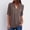 Brown, variant on Blouses for Women $5,Women's Summer Long Sleeve Zip Casual Tunic V-Neck Rollable Blouse Tops Wine XXL