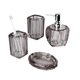 thumbnail image 1 of Juego de 4 accesorios de baño de resina: dispensador de jabón, vaso for enjuague bucal, soporte for cepillo de dientes y jabonera., 1 of 4