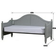 thumbnail image 4 of Hillsdale Furniture Augusta Daybed with Suspension Deck and Trundle Unit  Gray, 4 of 15