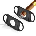 thumbnail image 4 of Cortador de cigarros negro Guillotina Cuchilla de acero inoxidable Herramienta para cortar cigarros con mango de plástico 10 piezas, 4 of 4