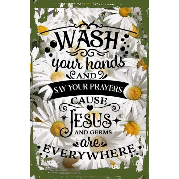 Jesus And Germs Are Everywhere Sign