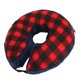 thumbnail image 1 of Collar De Perro Elizabeth, Ajustable, Ligero, Transpirable, Lavable, Inflable, Para Recuperación De Mascotas, Gancho Y Correa De Bucle Para Poscirugía ANGGREK Tela escocesa roja y negra L, 1 of 8