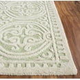 thumbnail image 5 of SAFAVIEH Cambridge Leslie Geometric Wool Area Rug, Light Green/Ivory, 9' x 12', 5 of 12