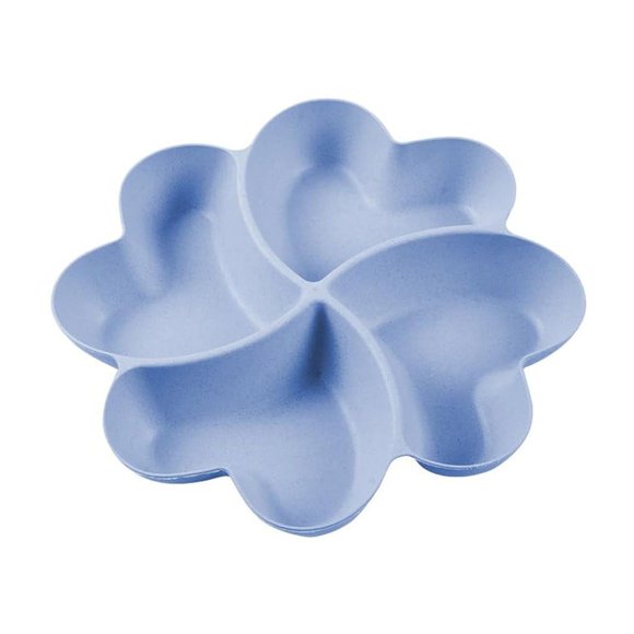 WIFKLSIIPG Assiettes à Collation avec Compartiments Assiettes Réutilisables avec Séparateurs Assiettes à Collation Bol à Collation avec Compartiments pour la Maison Fête pour Bonbons Fruits Aliments Séchés