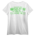 thumbnail image 2 of Janis Joplin Black Ink Art With Neon Green Text Women's White Short Sleeve Crew Neck Tee-Small, 2 of 4