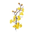 thumbnail image 2 of Artificial Cherry Blossom Stems - 10.35" Yellow Faux Pointed Plum Blossom Flowers for Vase Arrangements, Indoor, Wedding & Party Table Centerpieces, By Preplabs, 2 of 5