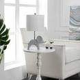 thumbnail image 5 of SAFAVIEH Ellie 20 in. Elephant Grey Ceramic Table Lamp with 100% White Cotton Shade, 5 of 6
