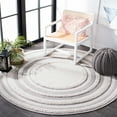 thumbnail image 6 of SAFAVIEH Cottage Calla Bordered Indoor/Outdoor Area Rug, Ivory/Grey, 9' x 12', 6 of 10