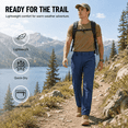 thumbnail image 6 of YAPPO Men's Lightweight Hiking Pants, Quick-Dry 4-Way Stretch Water-Resistant Outdoor Work Pants with 4 Pockets, 6 of 10