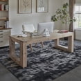 thumbnail image 4 of PureCozy 8'x10' Shag Area Rugs for Living Room Bedroom Dining Room Office Farmhouse, Plush Indoor Decorative Long-haired Large Black Rugs Carpet, Black, 4 of 5
